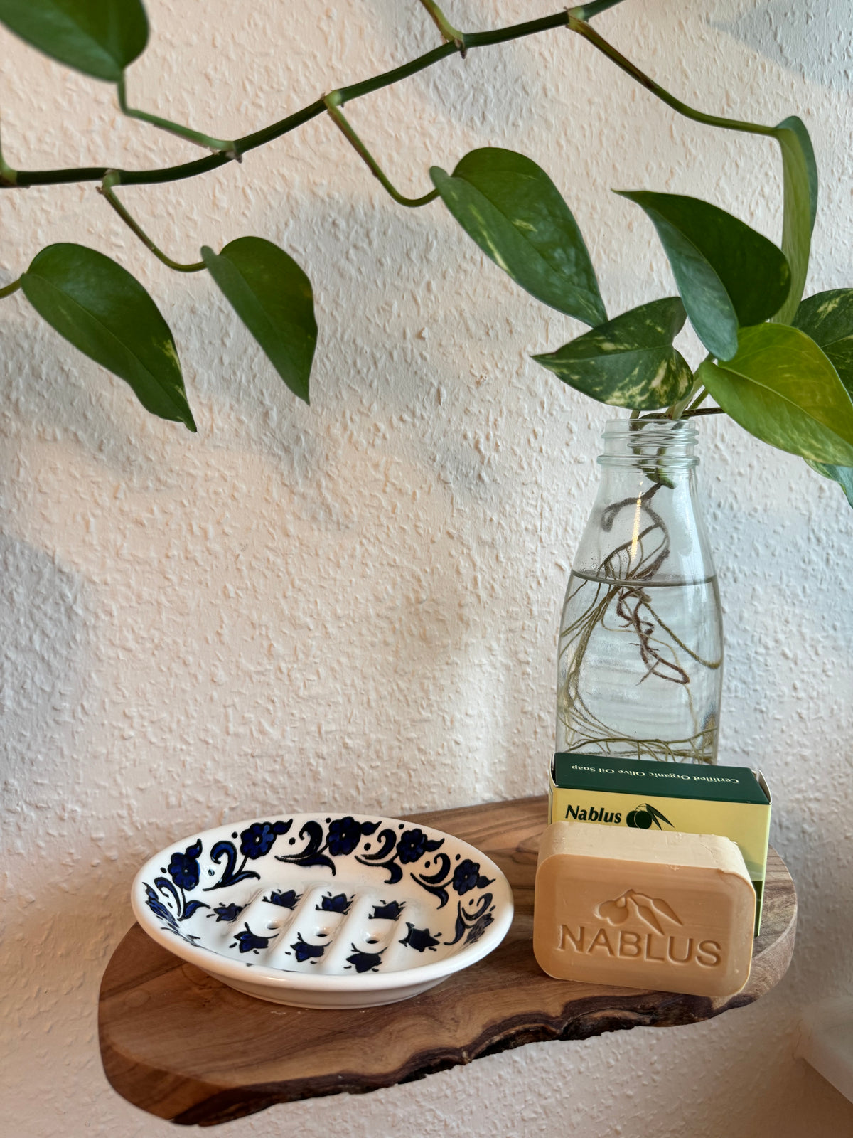 Tvålpump Blå Blomma