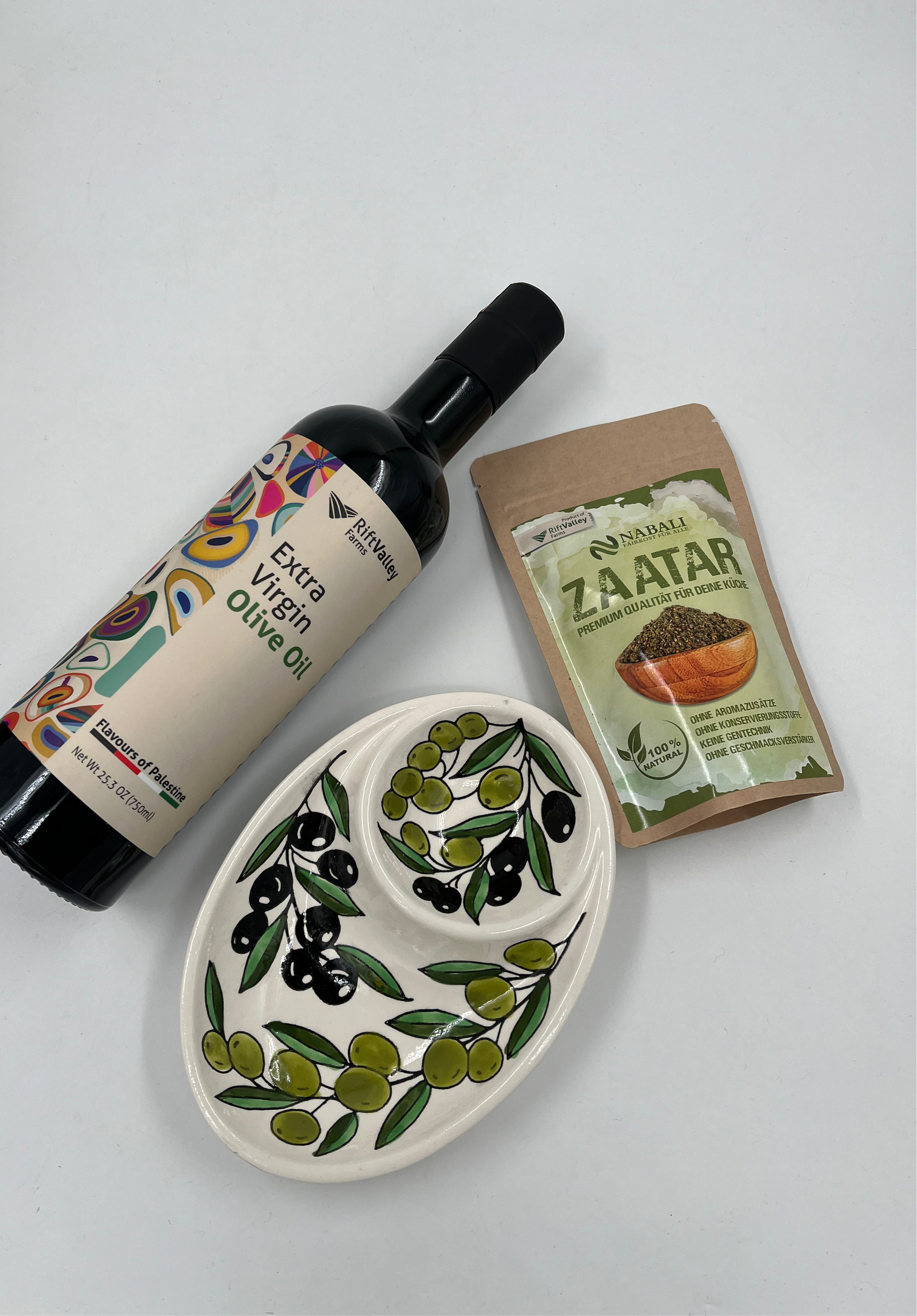 Olivolja, Zaatar & 2 sektioner keramik
