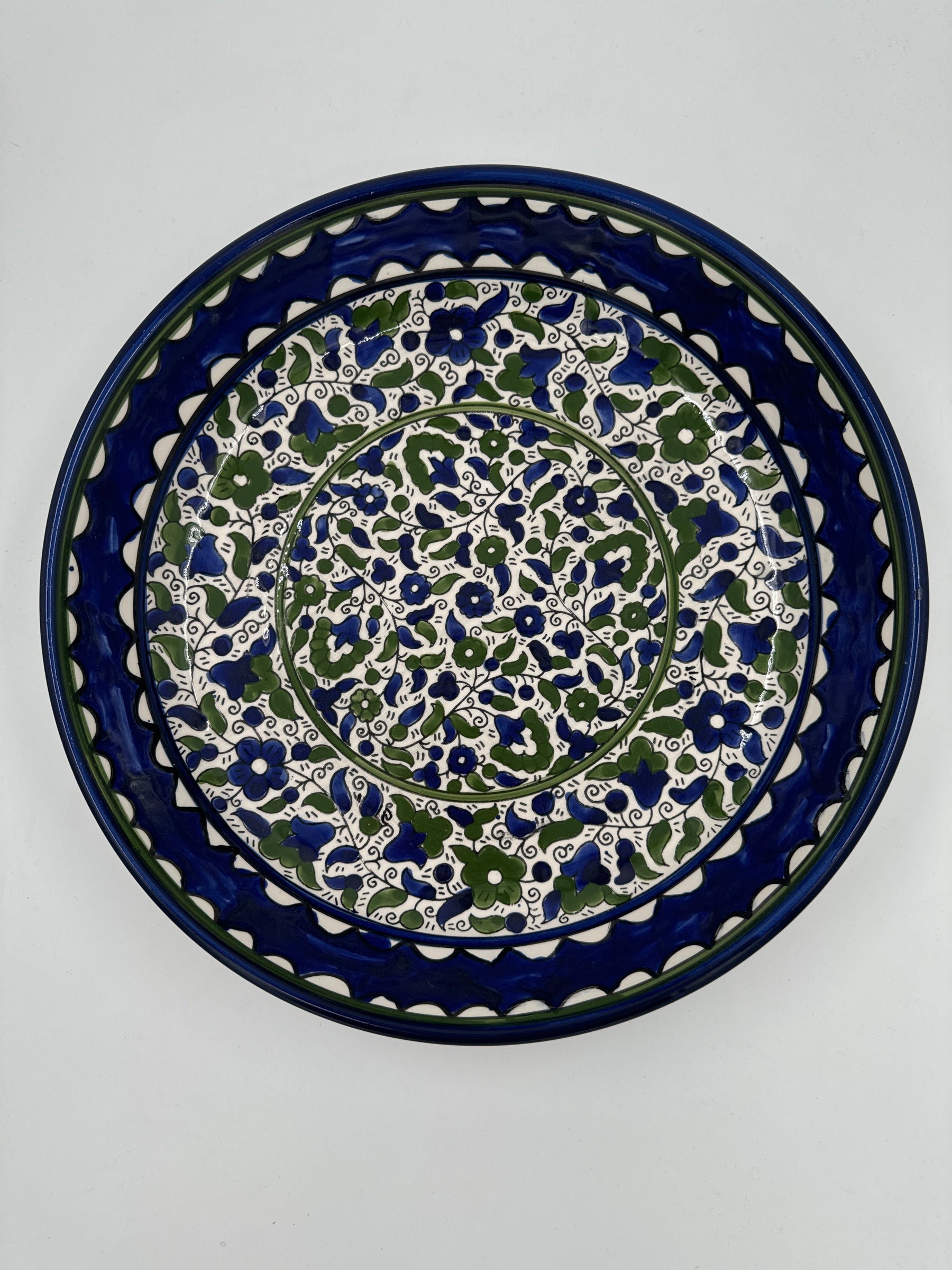 Al-Khalil djup bricka 37cm grön