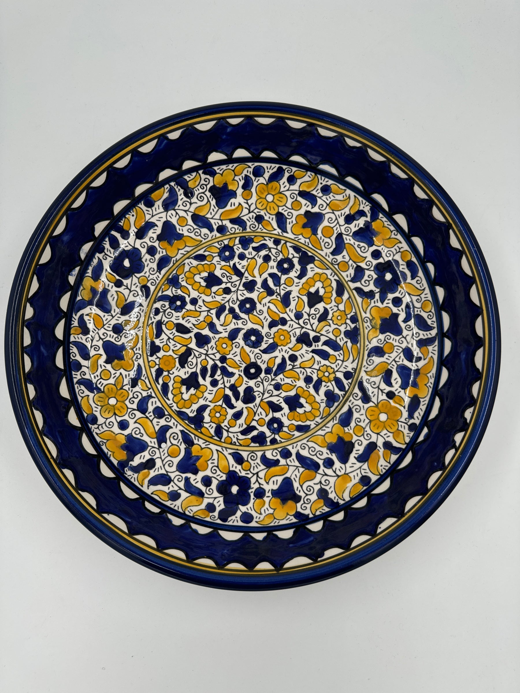 Al-Khalil Djup bricka 37 cm Gul