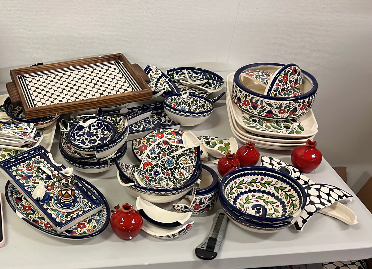 Trasig bit av keramik