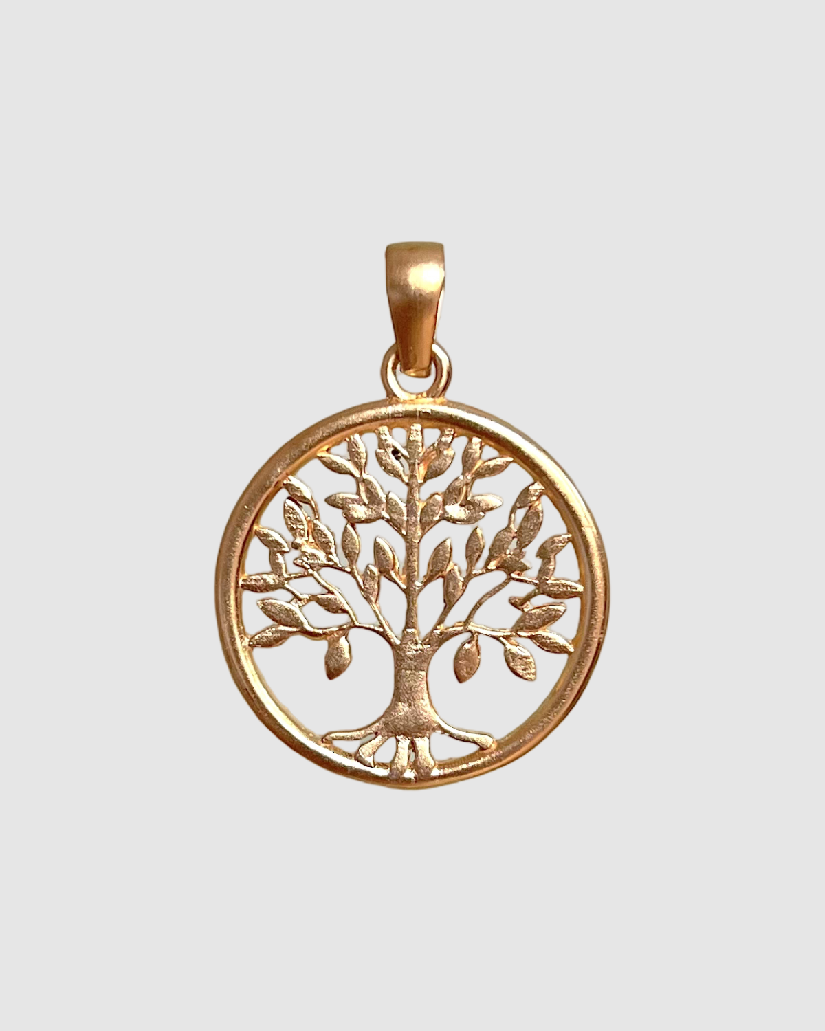 Olijfhouten hanger met ketting