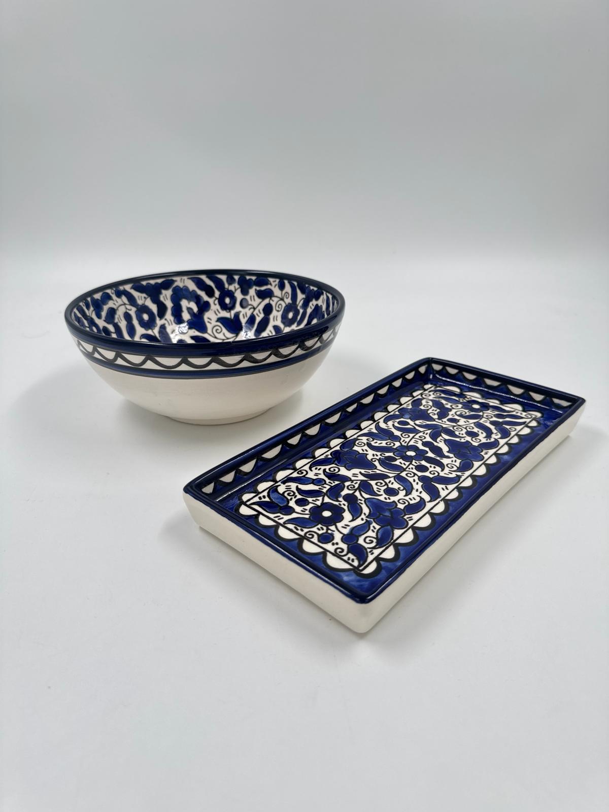 Al-khalil kungligt blått keramikset