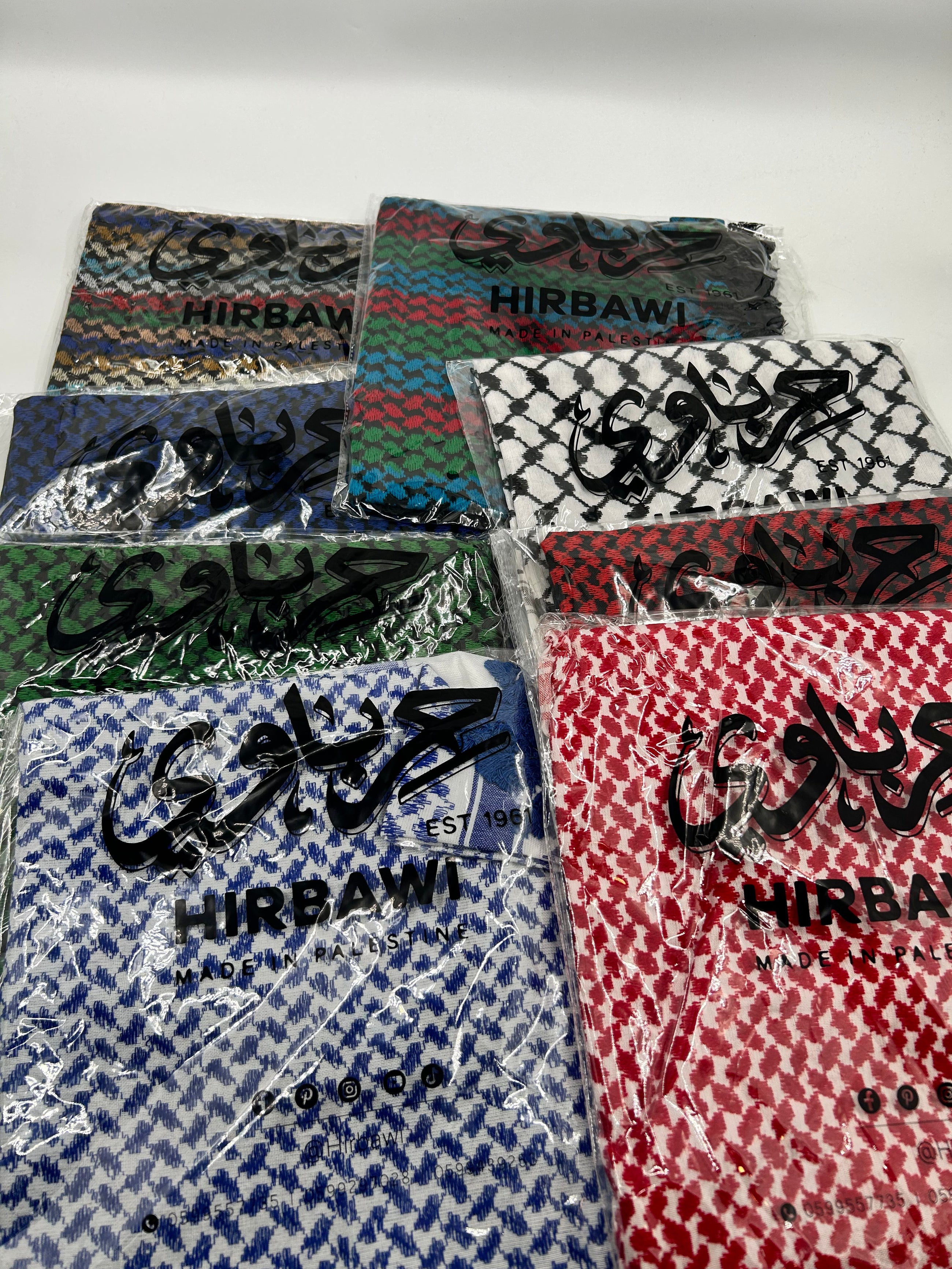 Original Hirbawi Kuffiyeh tørklæder fra Palæstina