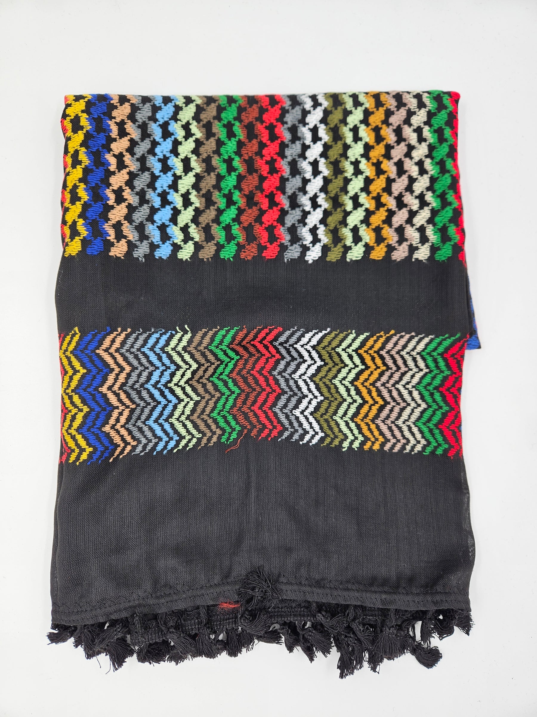 Hirbawi Kuffiyeh Black and Color