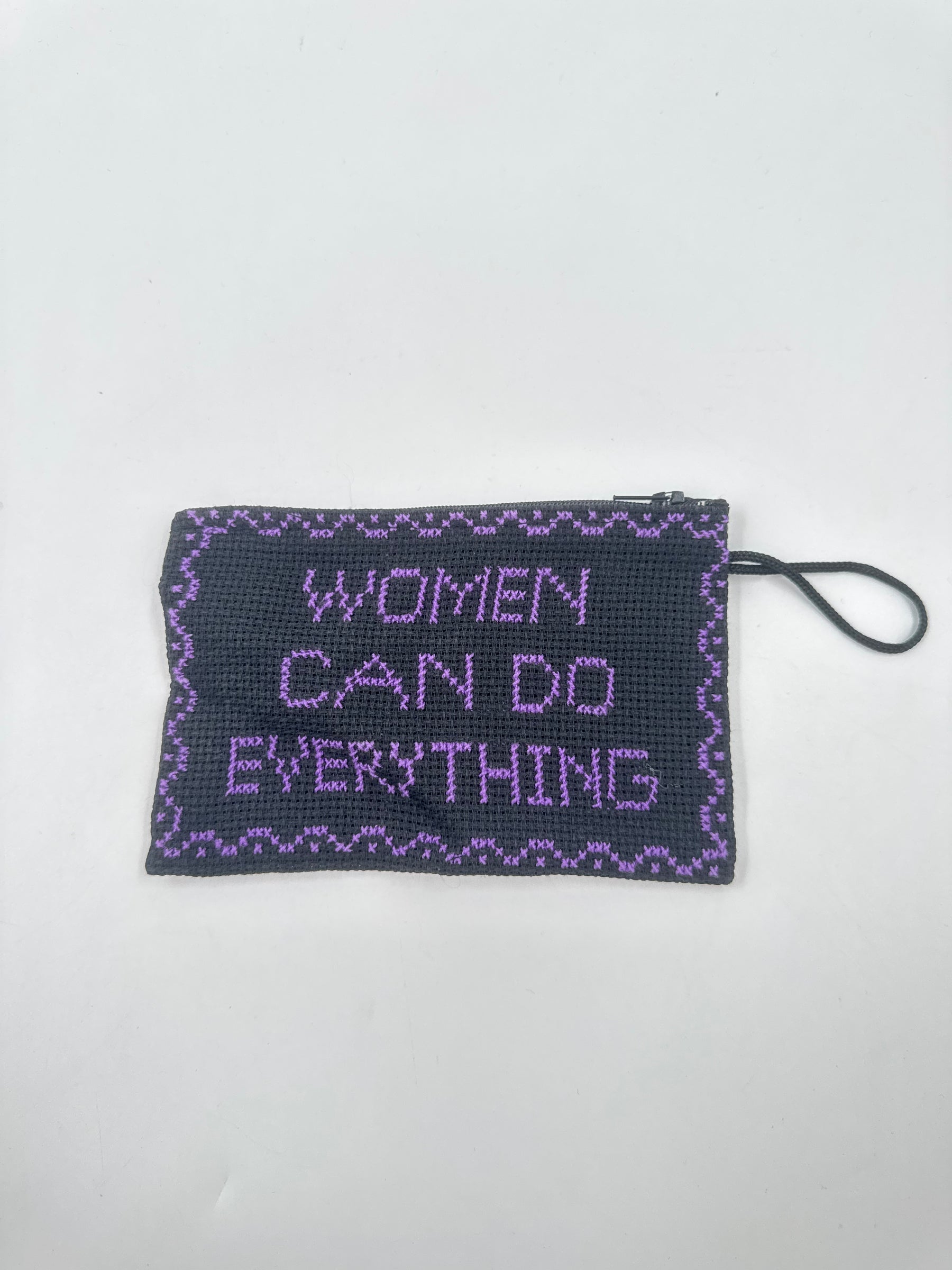 Handbroderad plånbok herr/dam