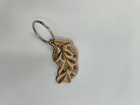 Olive keyring oak