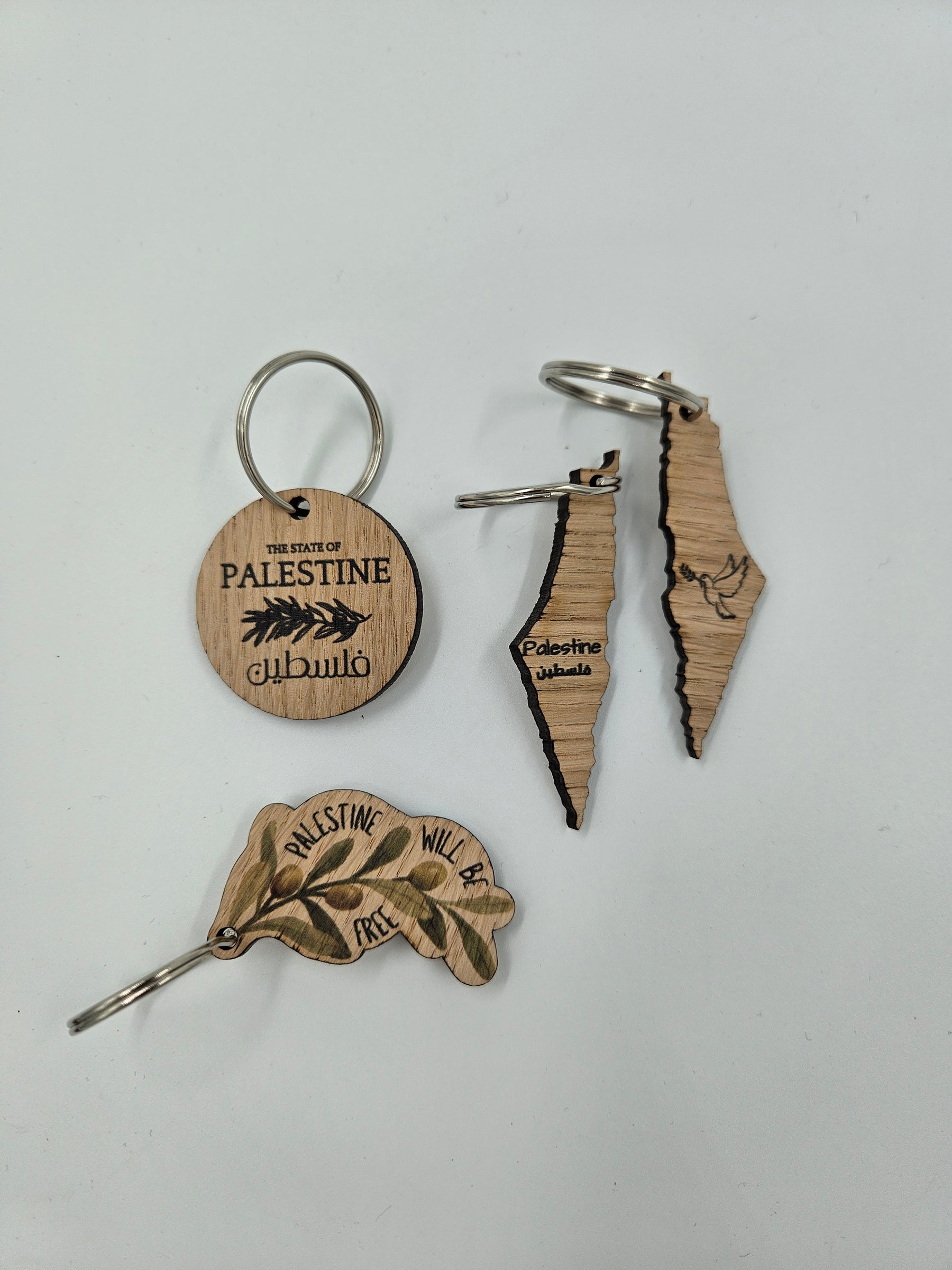 Olive keyring oak