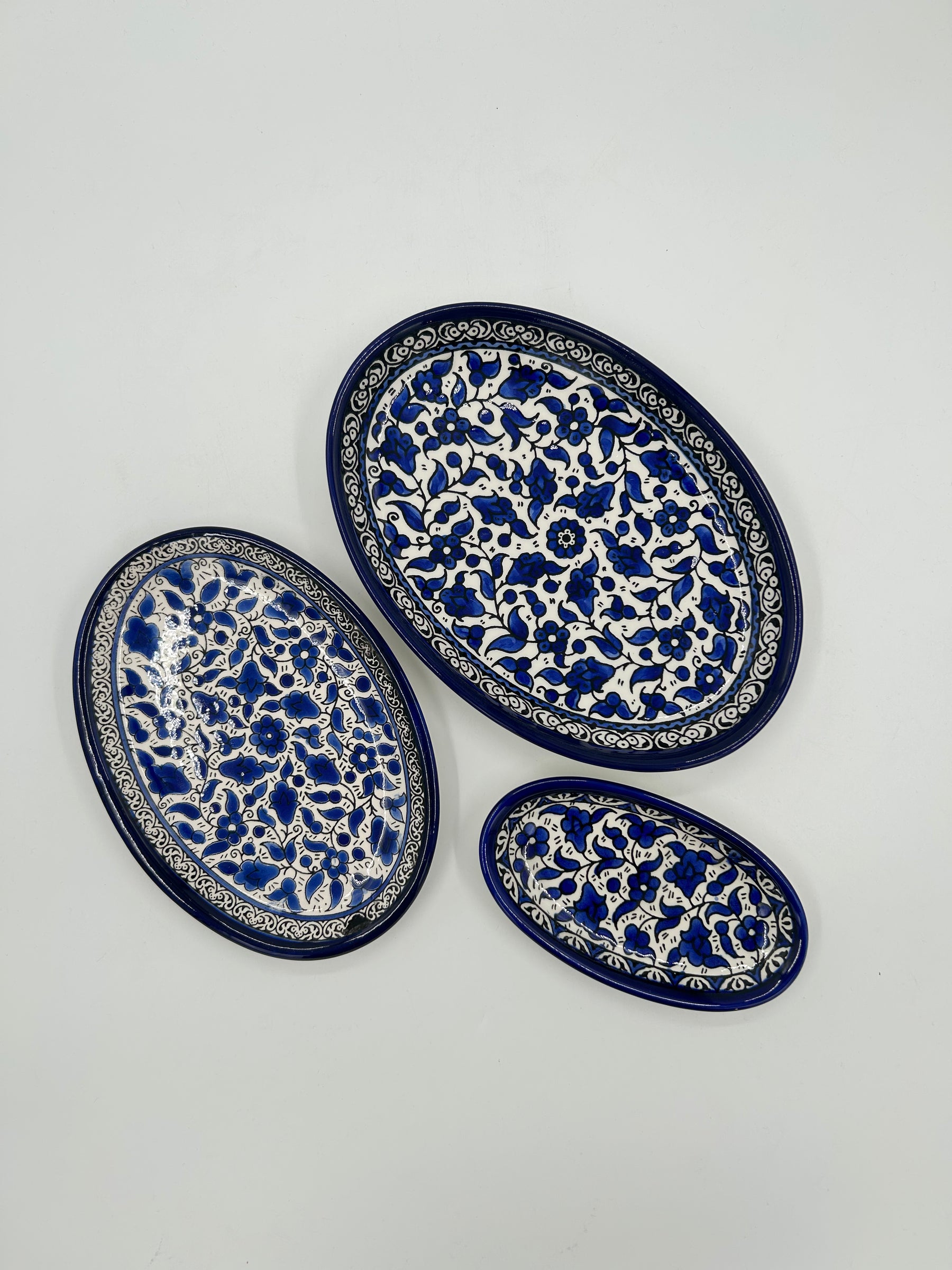 Serveerschalen - Set van 3 maten (Ramallah Blauw)