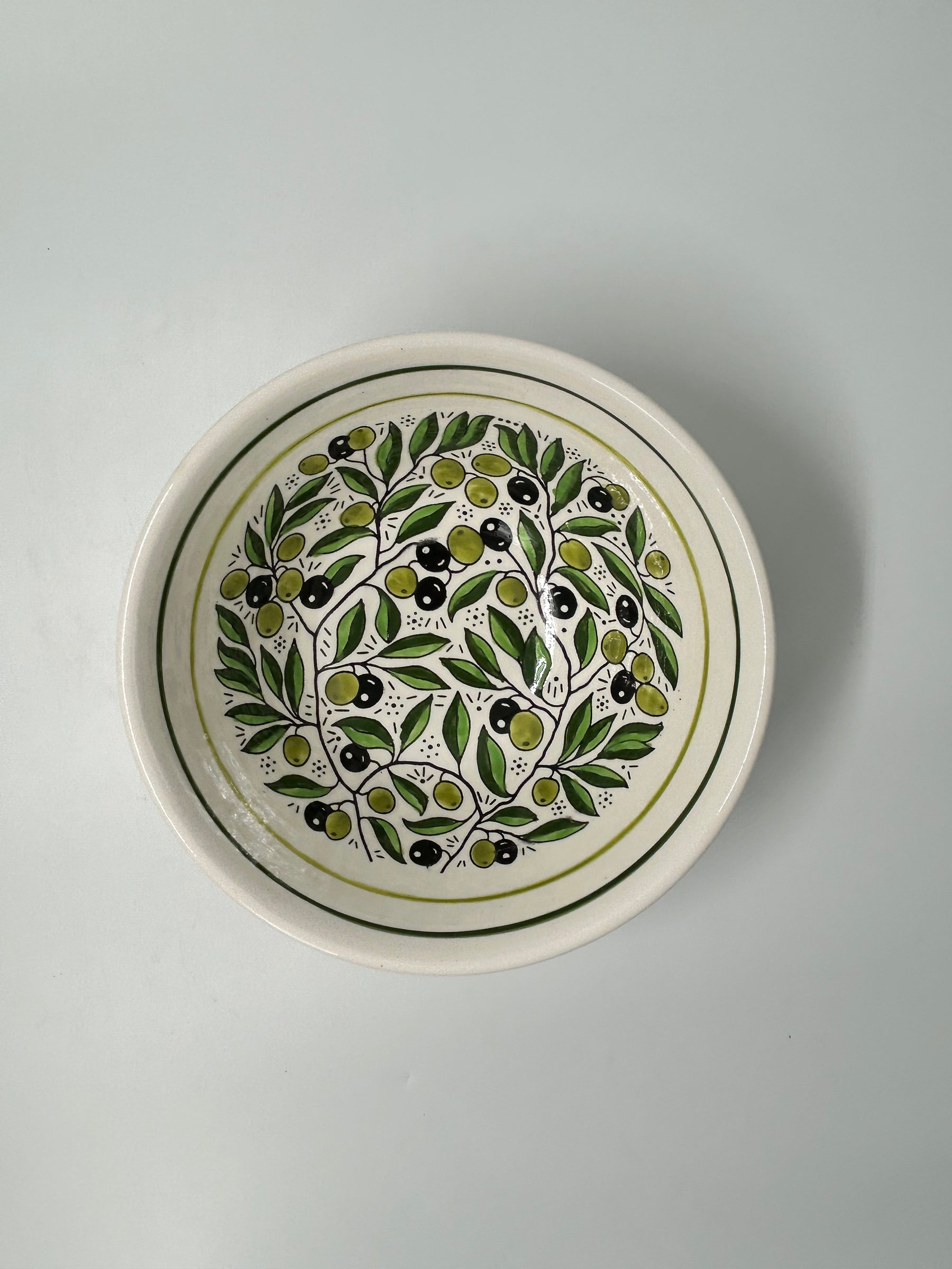 Serveringsskål - 25 cm - oliv