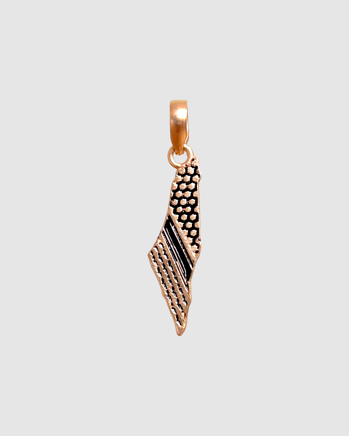 Hanger met kaart van Palestina en ketting