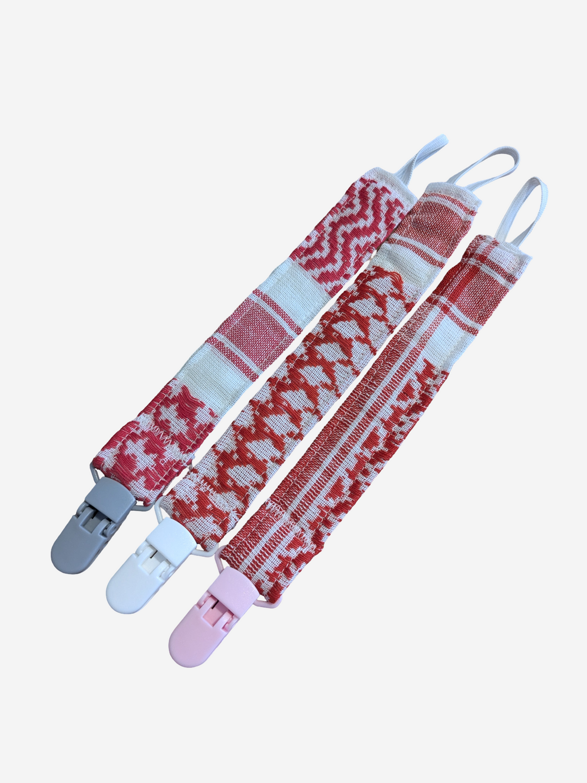Cordón para chupete de bufandas hirbawi - rojo