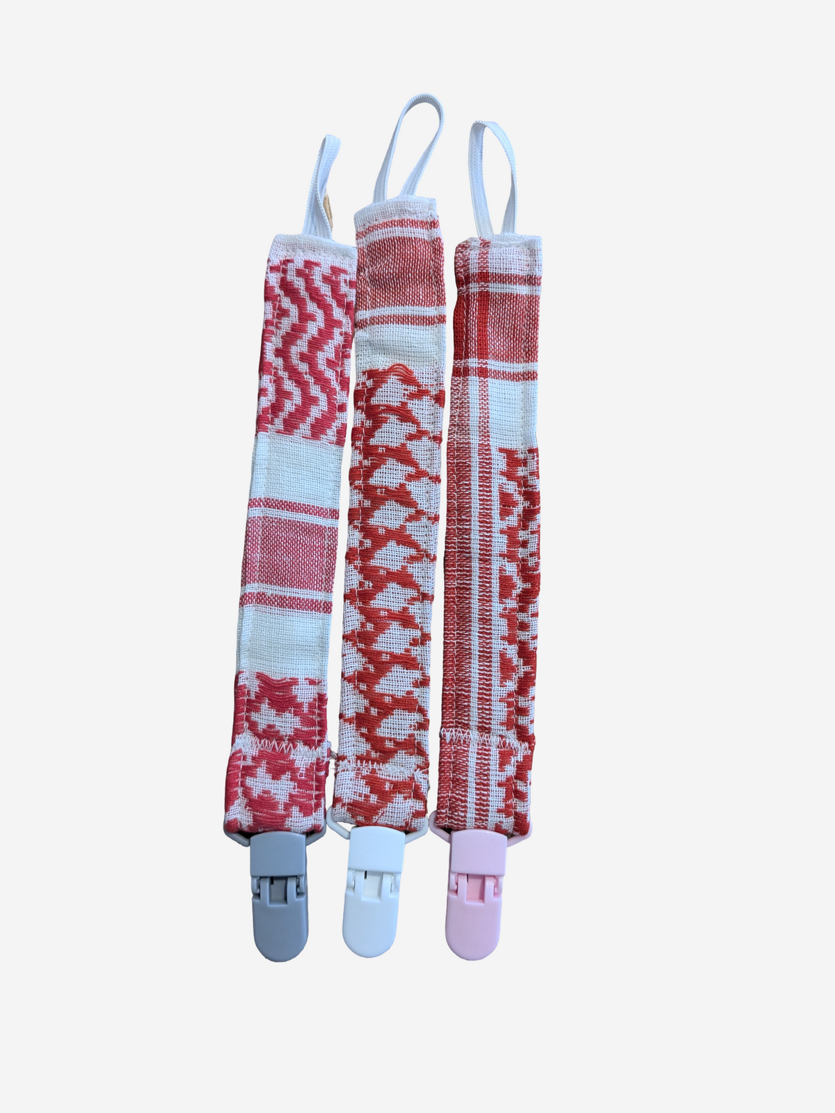 Cordón para chupete de bufandas hirbawi - rojo