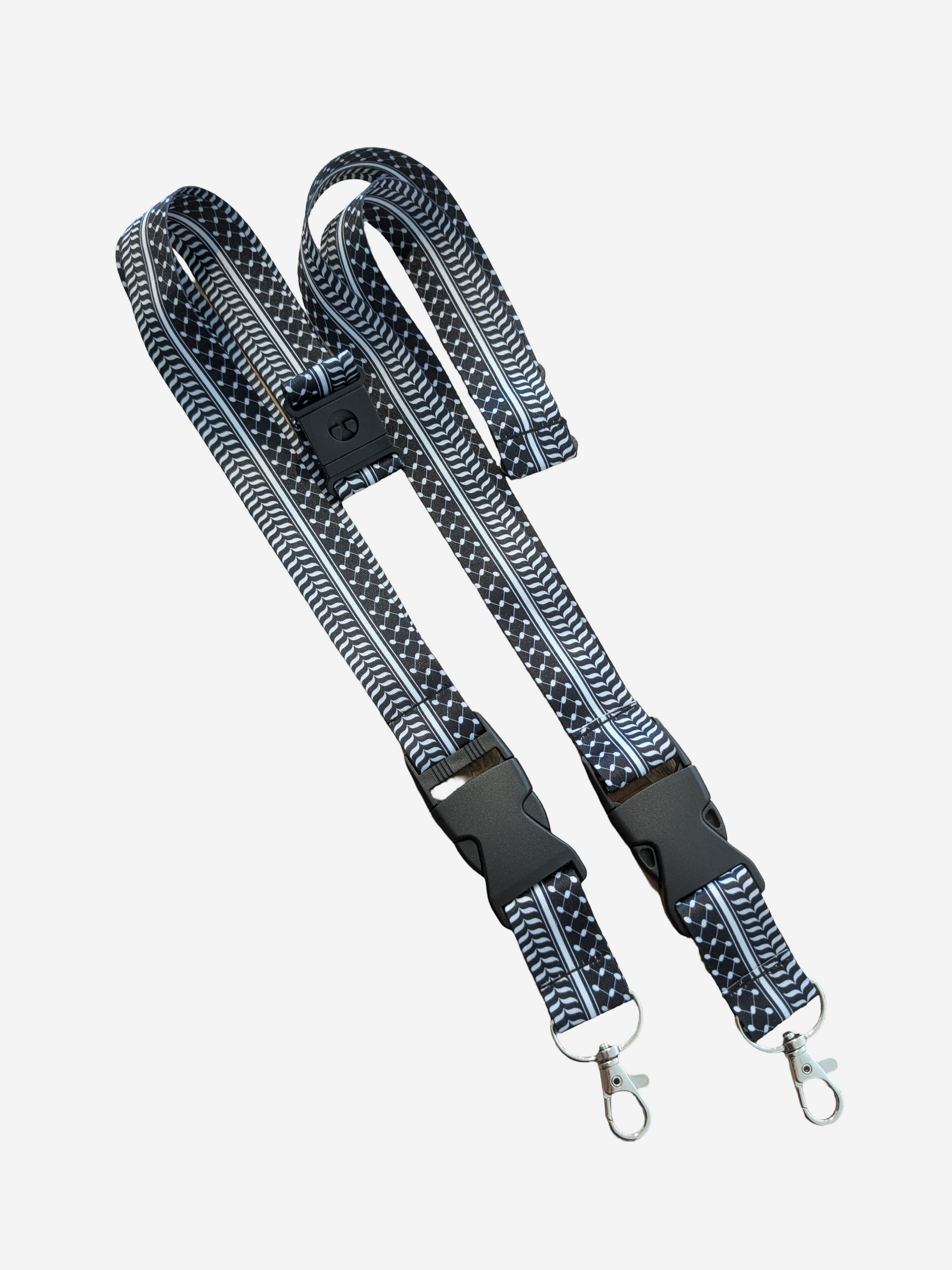 Langer Schlüsselanhänger mit Kuffiye-Muster – 2er-Set.