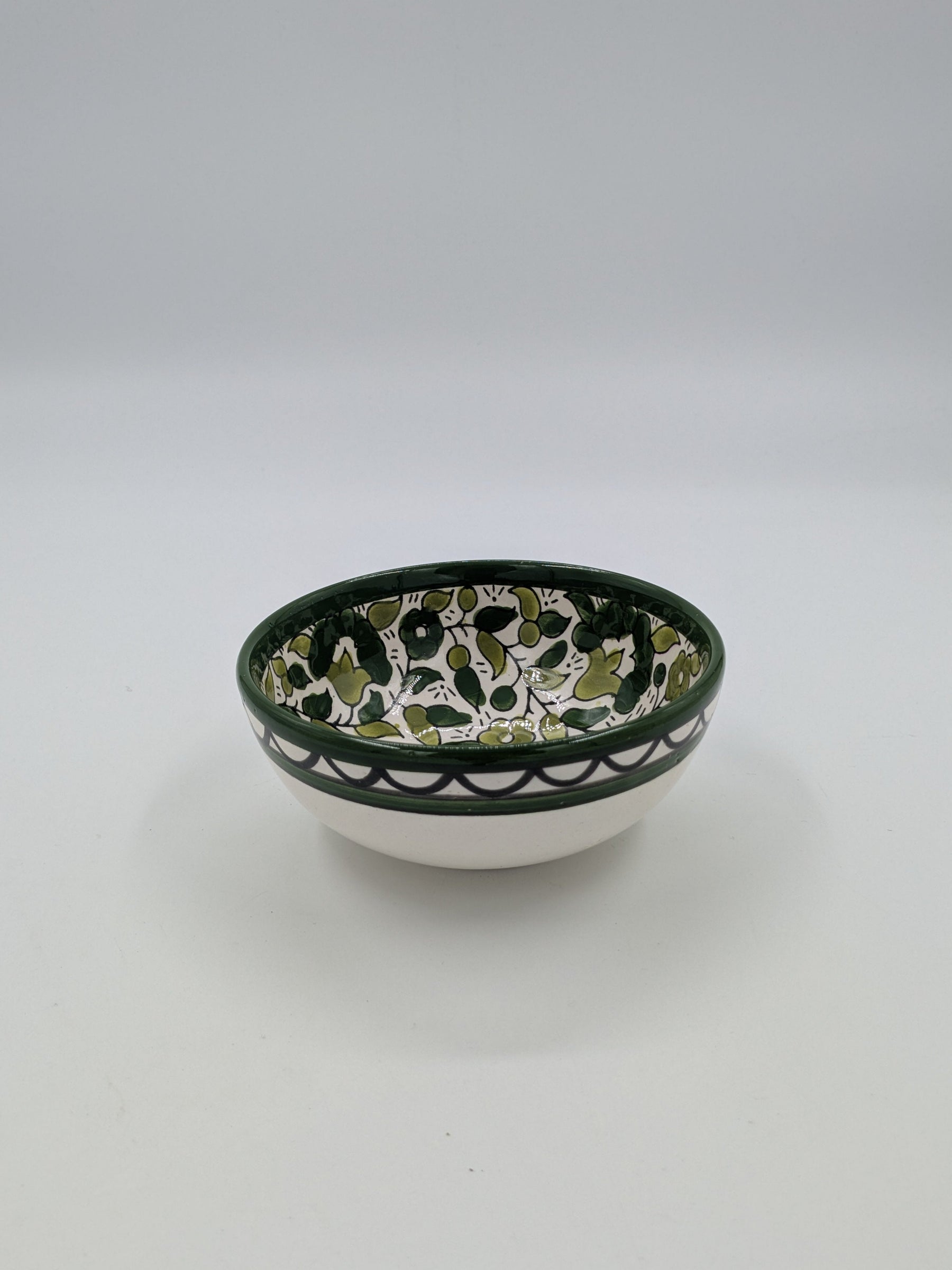 Bol 12 cm-bordeaux/vert