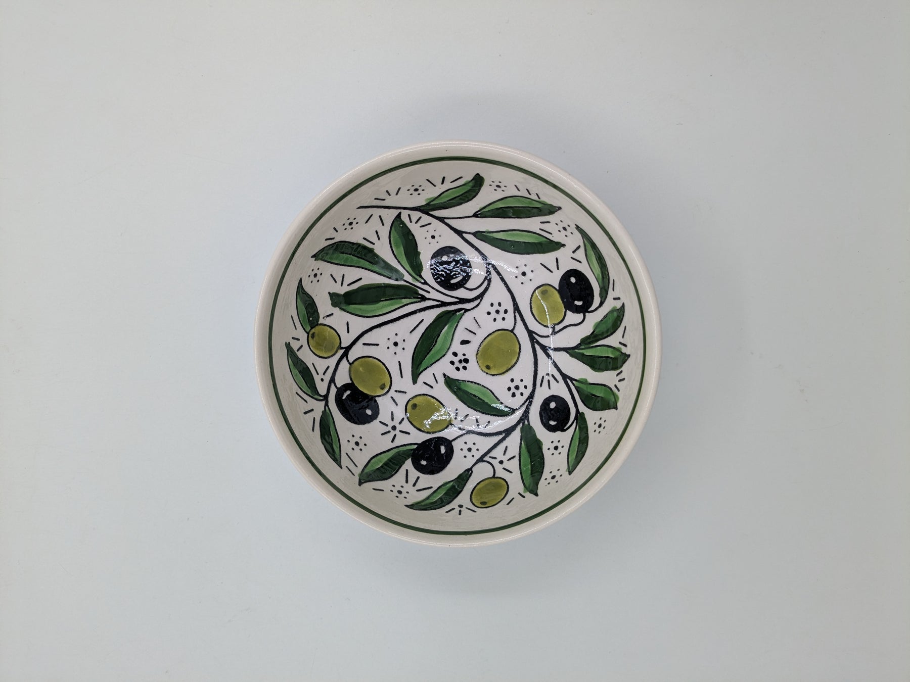 Schüssel 12 cm - Bordeaux/Grün