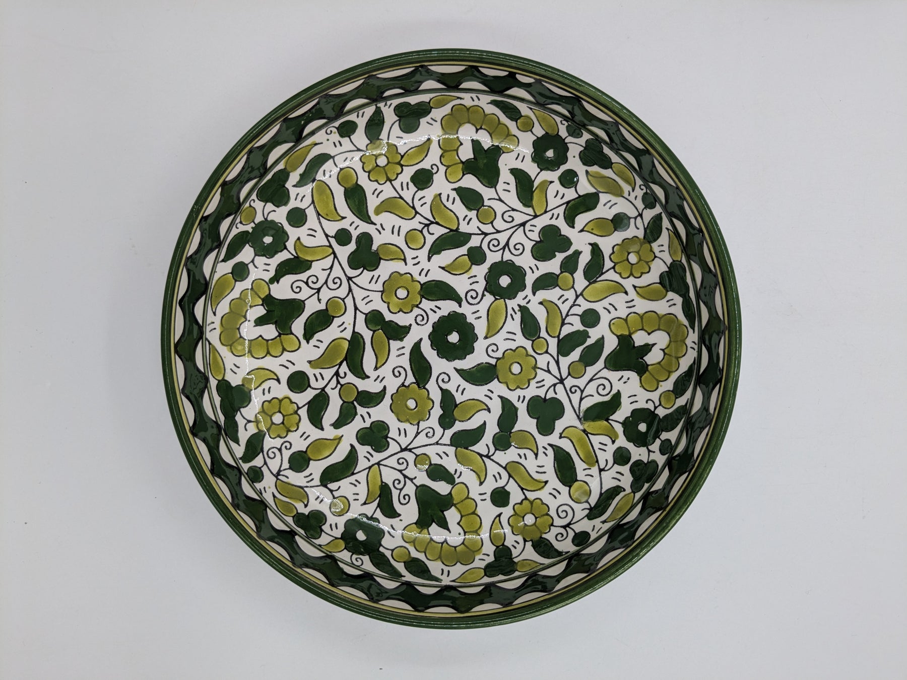 Serveringsfat 23 cm - grön