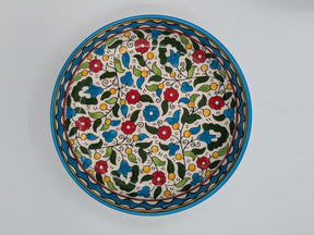 Serveringsskål 18 cm - bordeaux/grön