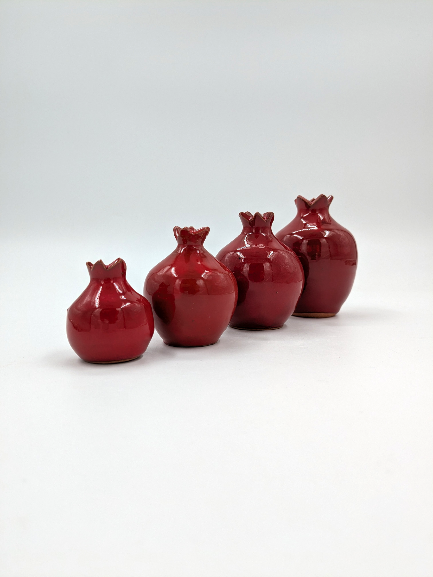 Granaatappelvazen ​​- set van 4 stuks.