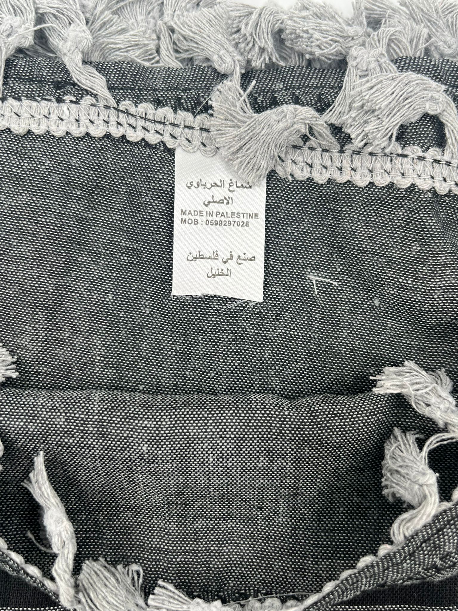 Hirbawi Kuffiyeh Grå & Svart