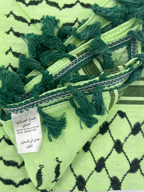 Hirbawi Kuffiyeh limegrön