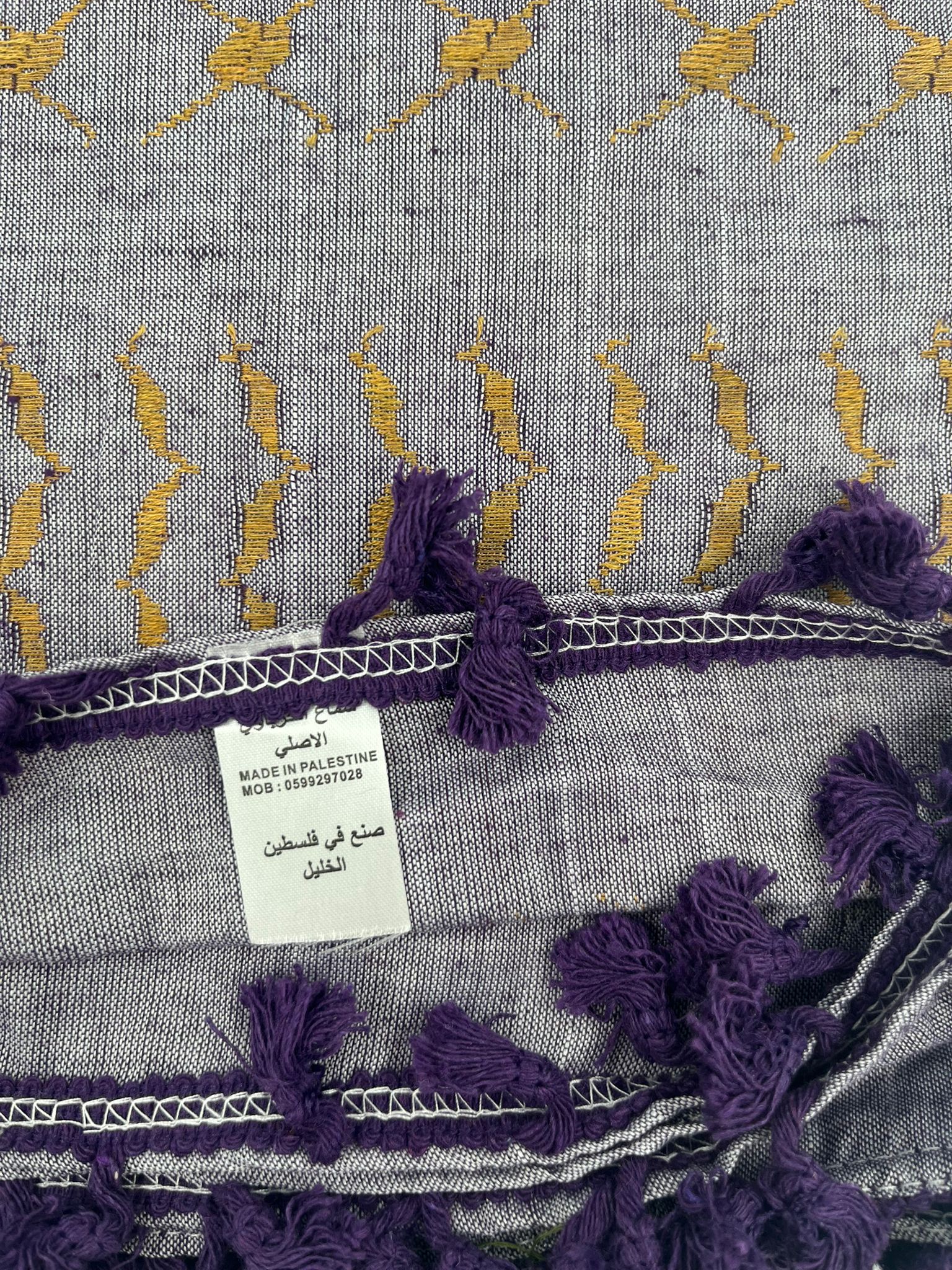 Hirbawi Kuffiyeh Vit & Guld