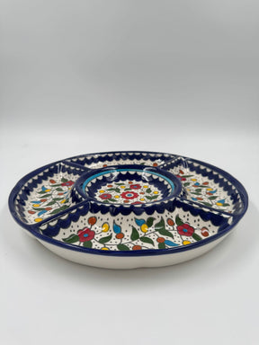 Traditionellt palestinskt serveringsfat med 5 fack - 30 cm