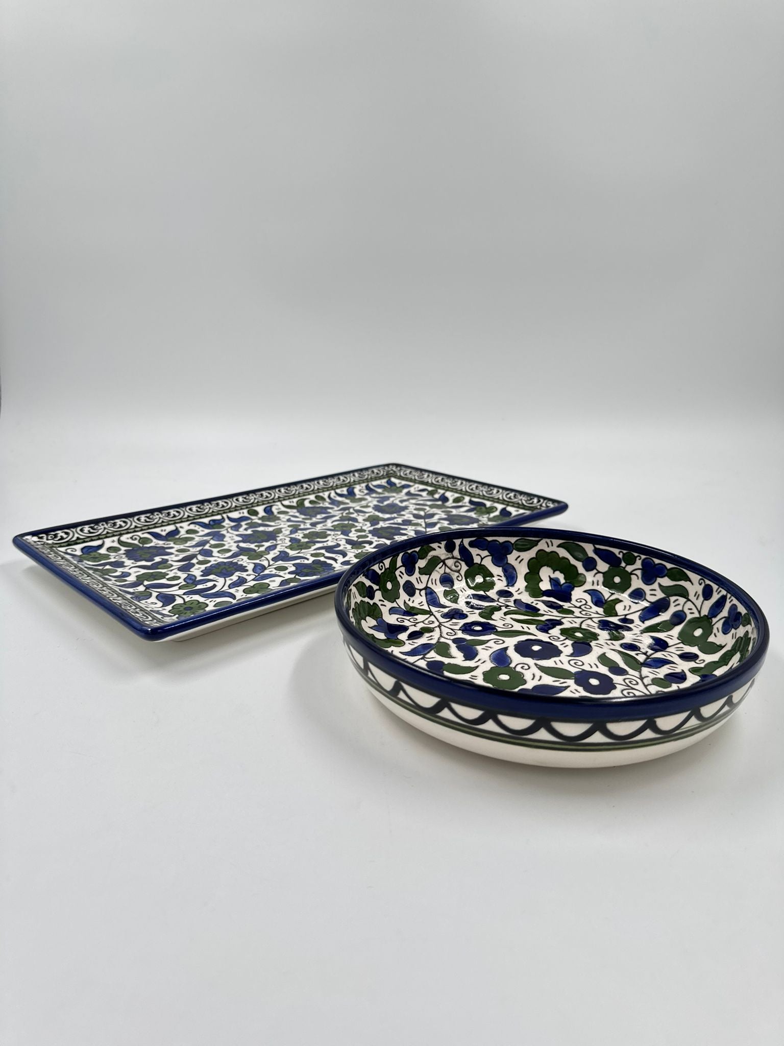 Al-Khalil Harmony Servierset – Blau & Grün