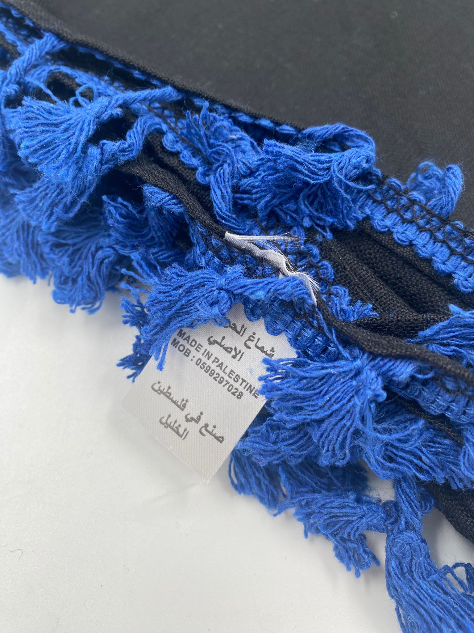 Hirbawi Kuffiyeh svart och blå