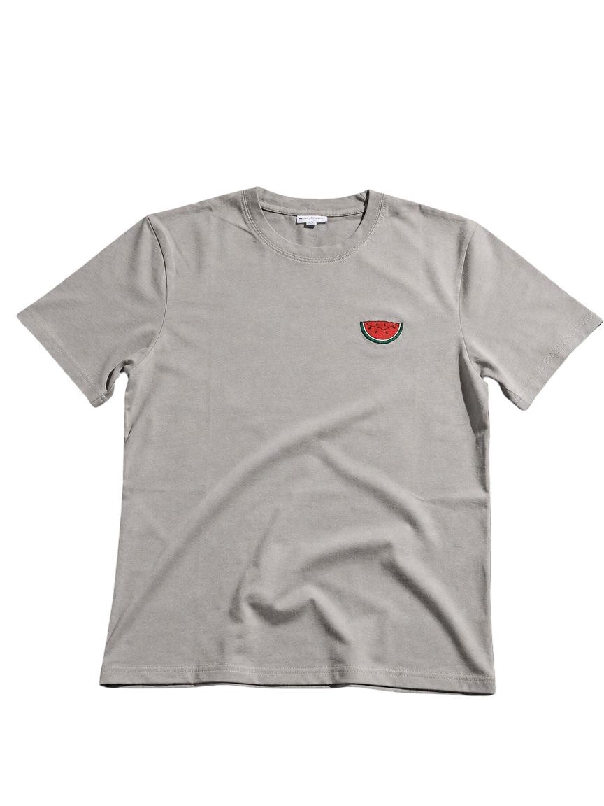 Vattenmelonsöm t-shirt i grått - Barn/Tonåringar