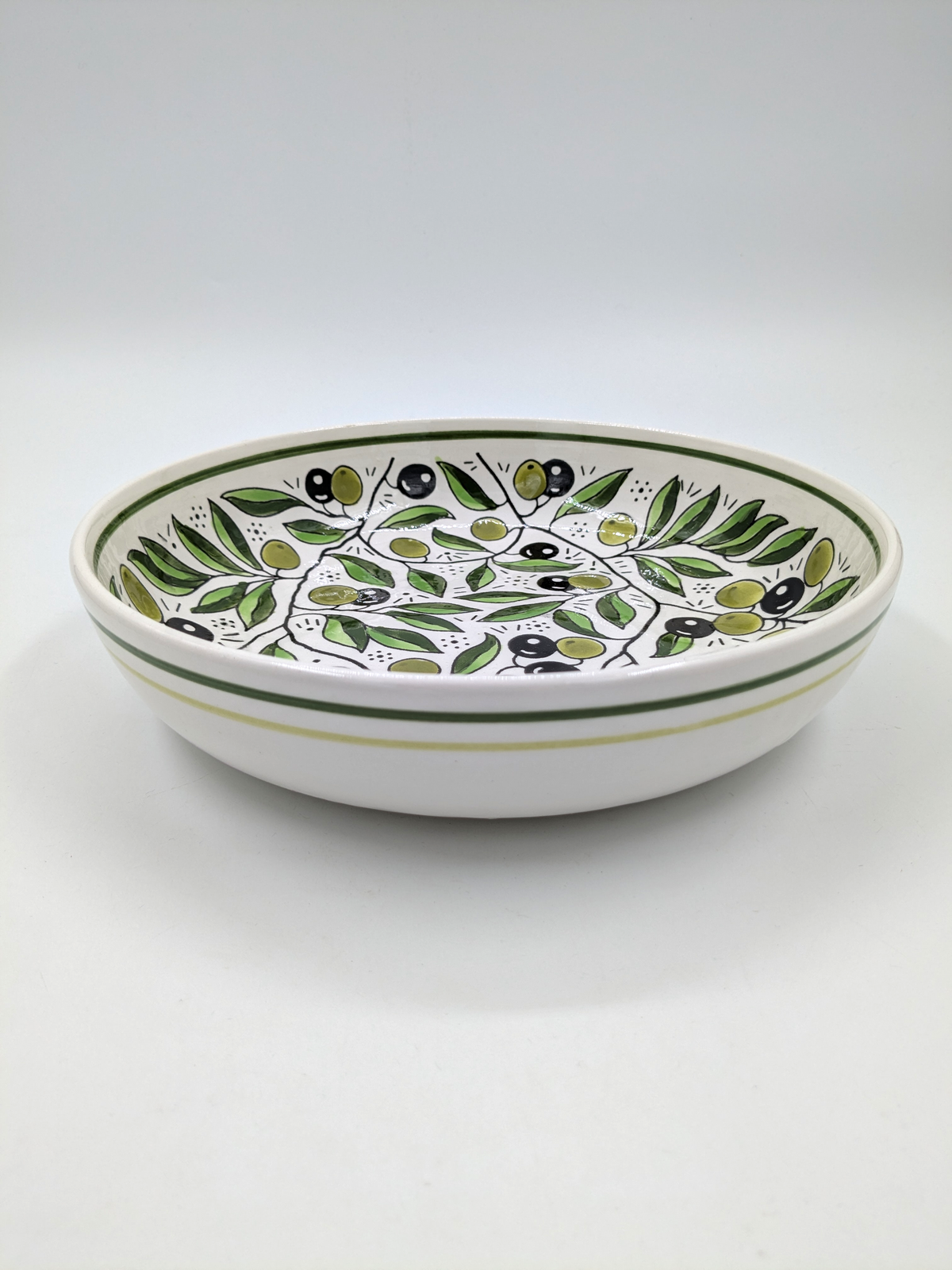 Serveringsfat 23 cm - oliv