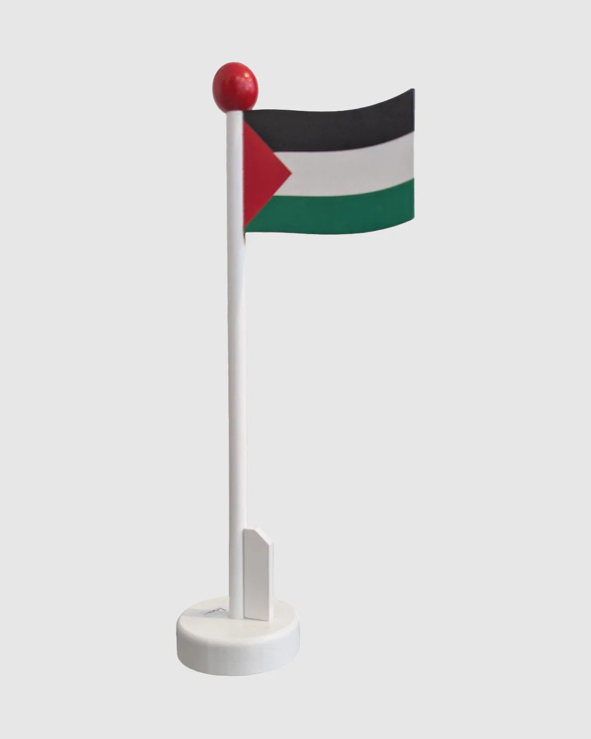 Bandiera da tavolo in legno con bandiera palestinese
